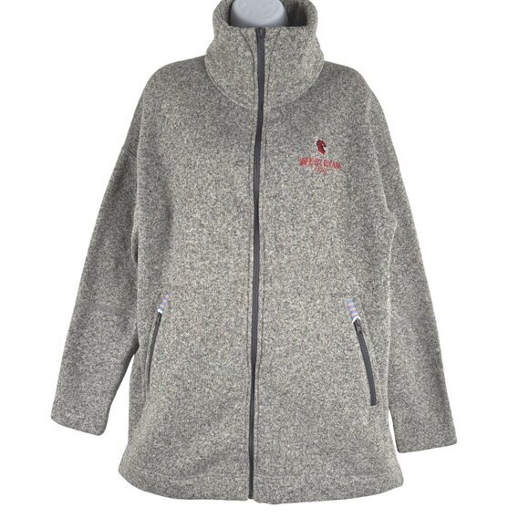 Stio Fleece Jacket‎ Womens Large Gray Full Zip Oversized Outdoor CJ-1952 - Picture 1 of 12